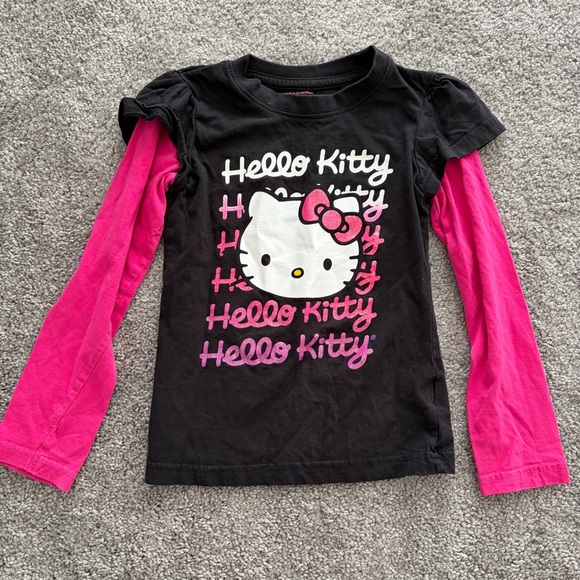 Hello Kitty Black Long Sleeve T-Shirt - Picture 1 of 3